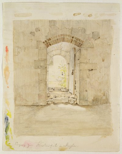 Entrance Gate to the Royal School in Meissen by Caspar David Friedrich